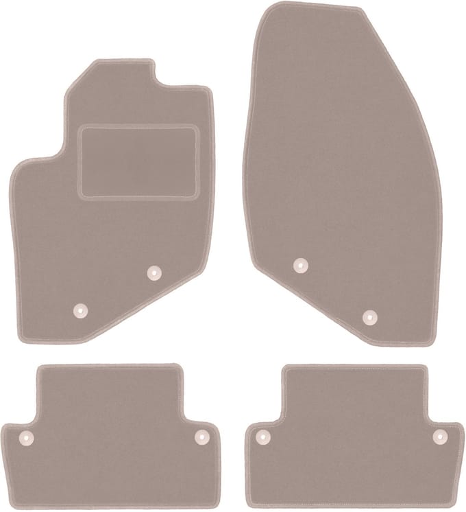Beige veloursmatten voor: Volvo S60 I liftback (2000-2009)