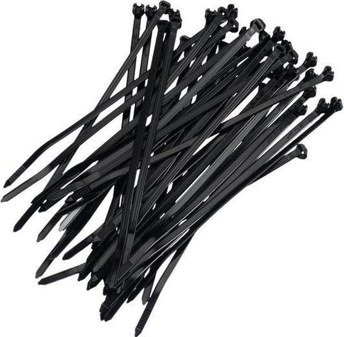 Kortpack 9809100025 Tyraps - Zwart - 2.5 x 100mm (100st)