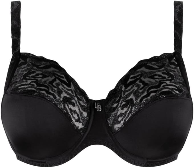 Louisa Bracq - Electric Waves Full Cup BH Zwart - maat 80F - Zwart