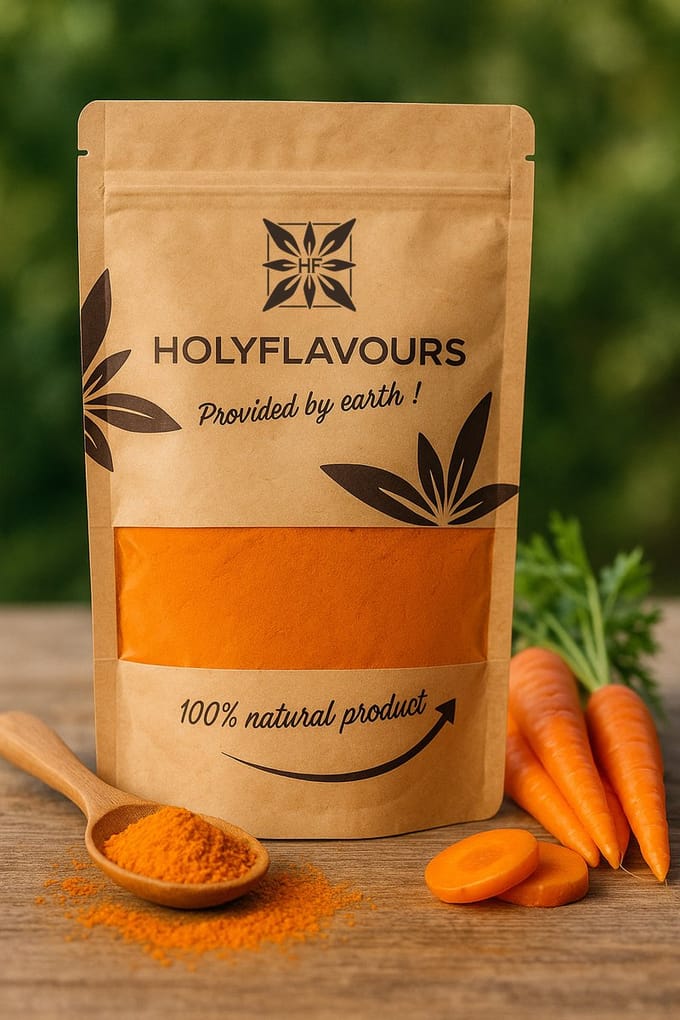 Wortel Sap Concentraat Poeder - 100 gram - Holyflavours