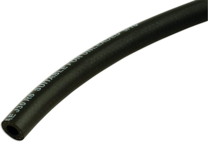 Benzineslang Rubber 10 Meter Lengte 6 mm Doorsnede