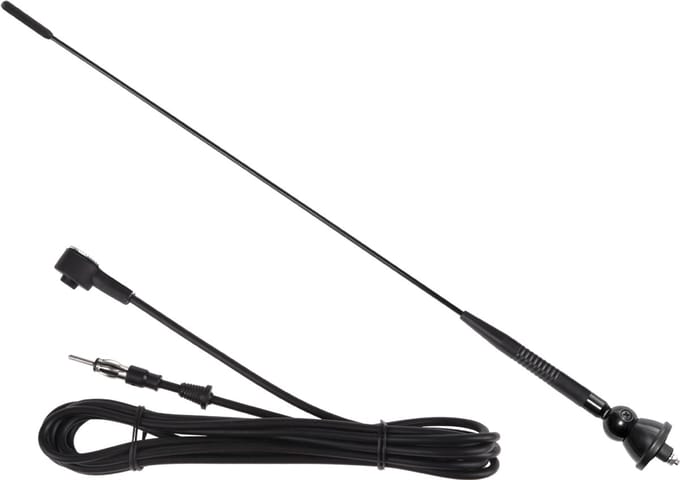 Auto Antenne AM-FM - Rubberen Autoradio Antenne - FM 76~108MHz - 1.37m Kabel - A1 - Zwart