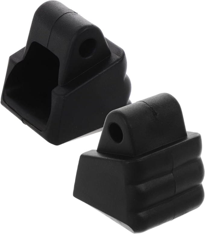 Skate Remblokken - Inline Stoppers - Veilig Remmen - Universele Pasvorm - 2 Stuks - Zwart