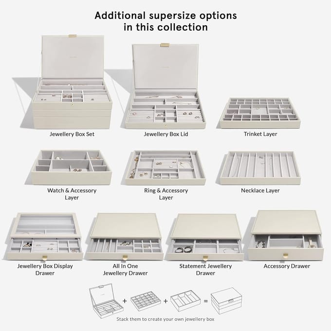 Supersize Sieradendoos Deksel - Ruime Organisatie voor Juwelen