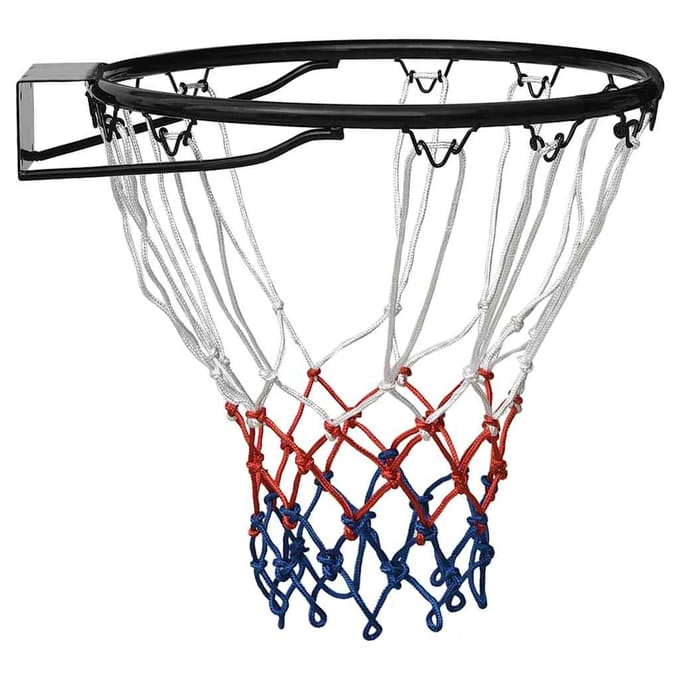 vidaXL - Basketbalring - 39 - cm - staal - zwart