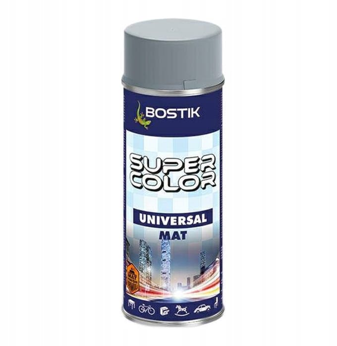 Bostik Super Color - Universele Spray - Mat Grijs - 400ml - Ceramicacoating