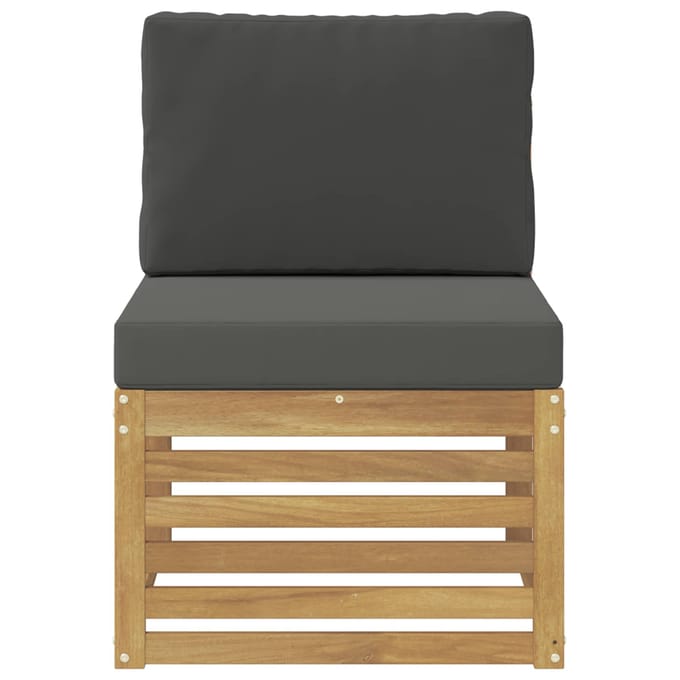 vidaXL - Buiten - Midden - Sofa - Massief - Acacia - Hout - Wit