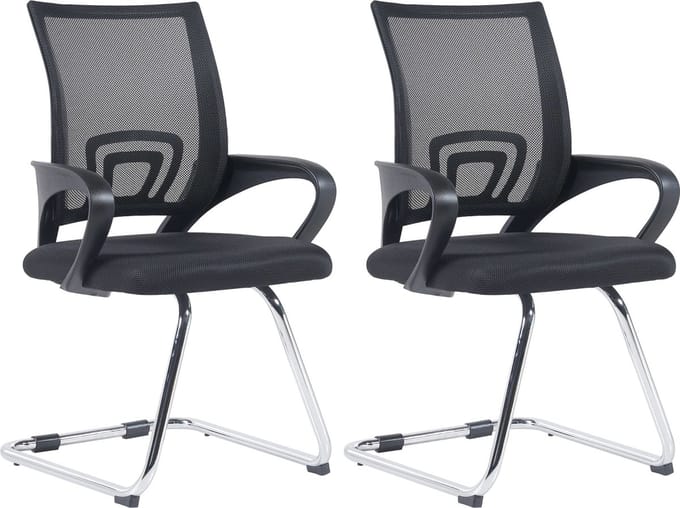 CLP Eureka Set van 2 Stoelen zwart