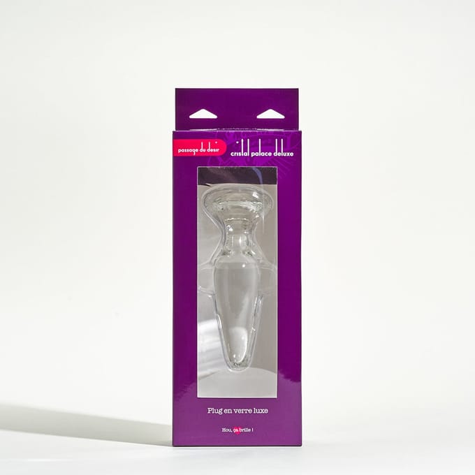 Glazen anale plug Cristal Palace