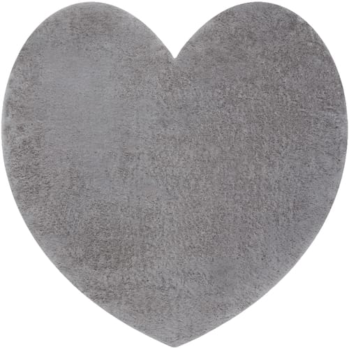 Kleden Rugsx Modern wastapijt SHAPE 3105 Hart shaggy - 80x80 cm