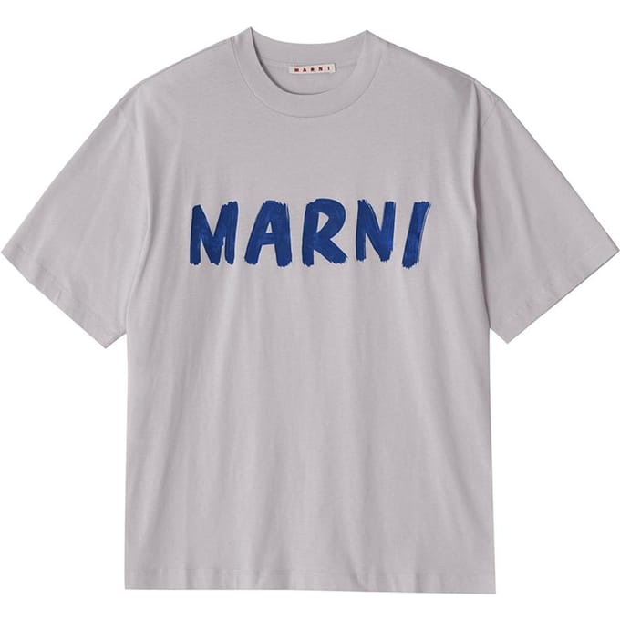 Marni Thjet49eph UScS11 Lon15 Logo Dames S Korte Mouw T-shirt THJET49EPH USCS11 LON15 (40) gray