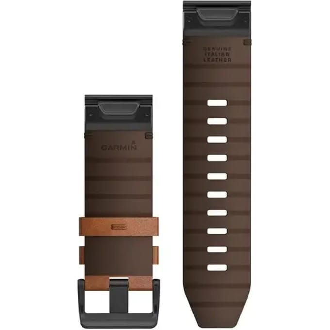 Garmin - Leren bandje - Bravo/Fenix 6X- 26 mm - Bruin