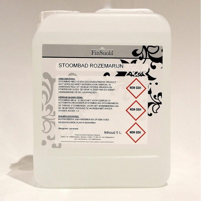 Finsuola Stoombad melk rozemarijn 5 liter