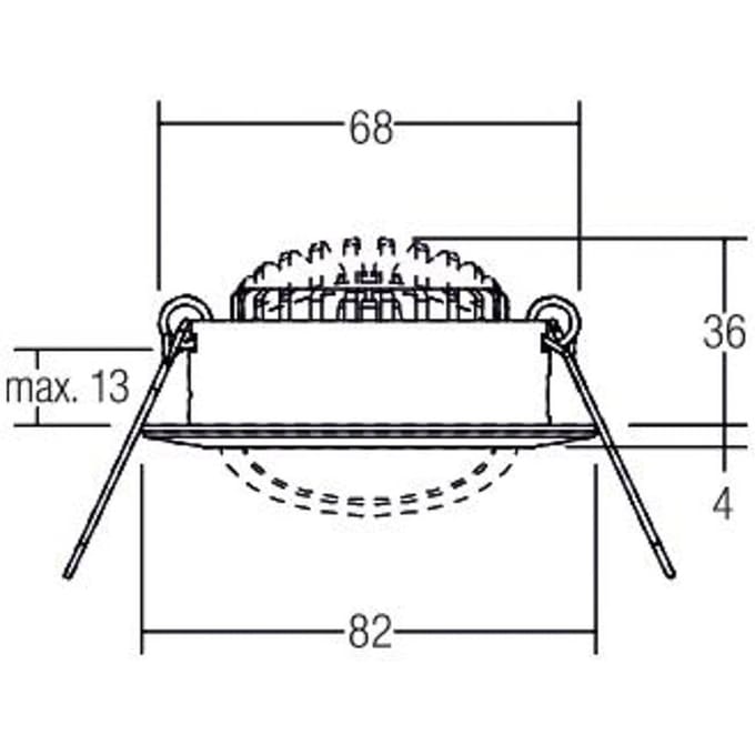 BRUMBERG BB03 Spot RC driver ronde aansluitdoos structuur wit