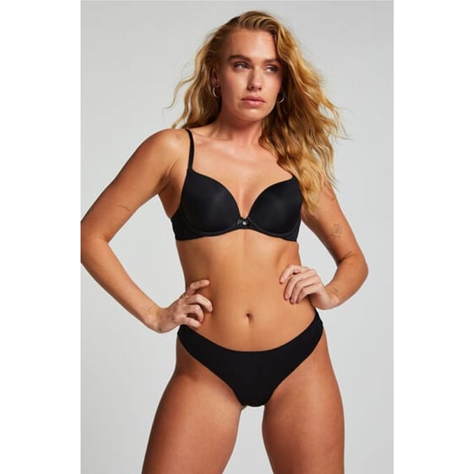 Hunkemöller Dames Lingerie Invisible string basic - Zwart - maat S