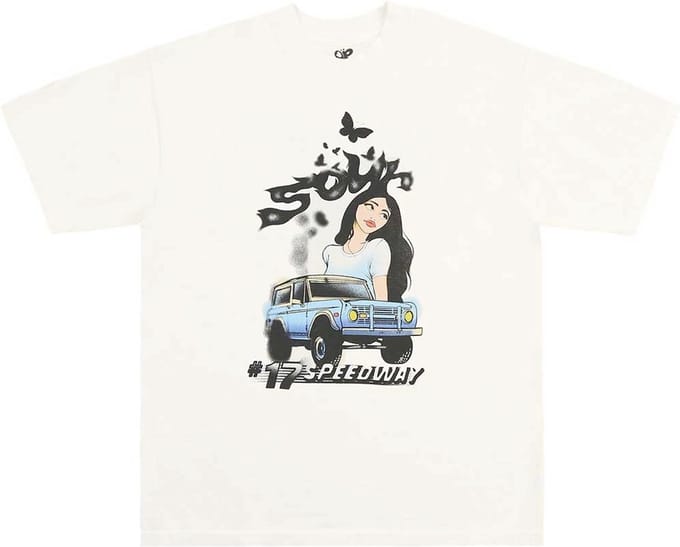 Olivia Rodrigo - Sour Airbrush Heren T-shirt - M - Creme