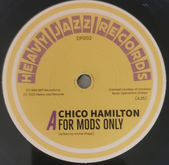 Chico Hamilton - For Mods Only/Big Noise From Winnetka (7" Single)
