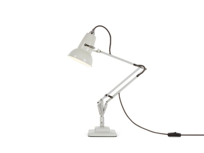 Anglepoise - Original 1227™ Mini Bureaulamp - linnenwit - met tafelvoet