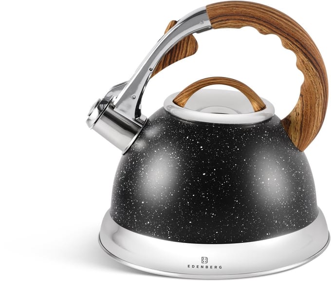Edënbërg Black Line - Fluitketel RVS - 3.0 Liter