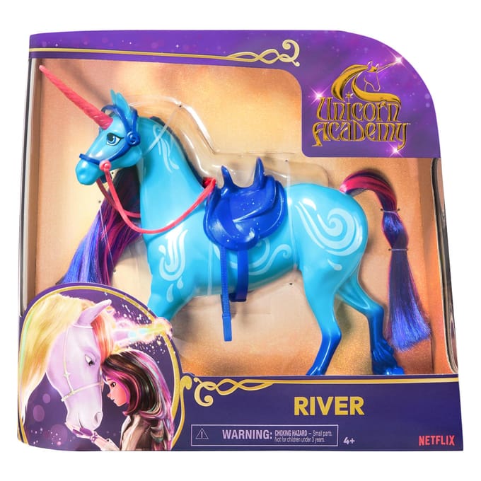 Unicorn Academy Unicorn Riverside set - 28 cm, verwijderbare zadel en teugel