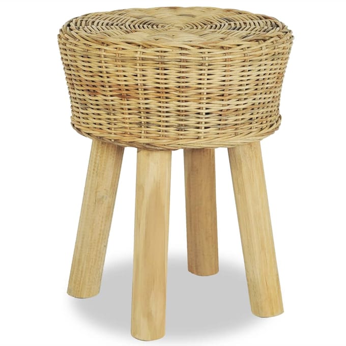 vidaXL - Barkruk - natuurlijk - rattan