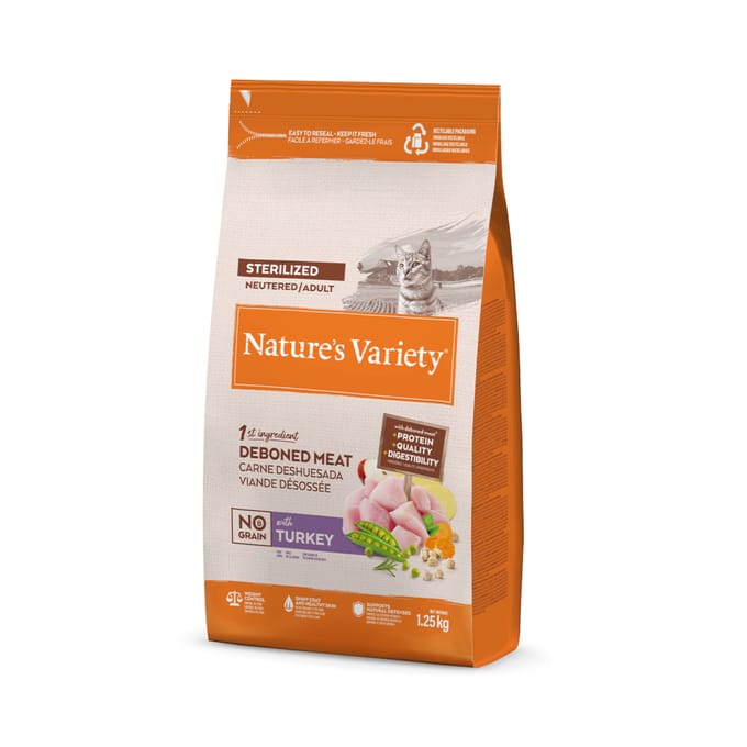 Nature's Variety Original Graanvrij Sterilized Kalkoen - Dubbelpak: 2 x 1,25 kg