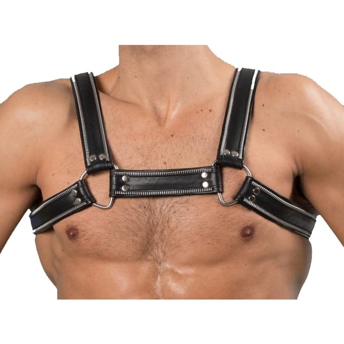 Echt Lederen Harnas - Zipper model