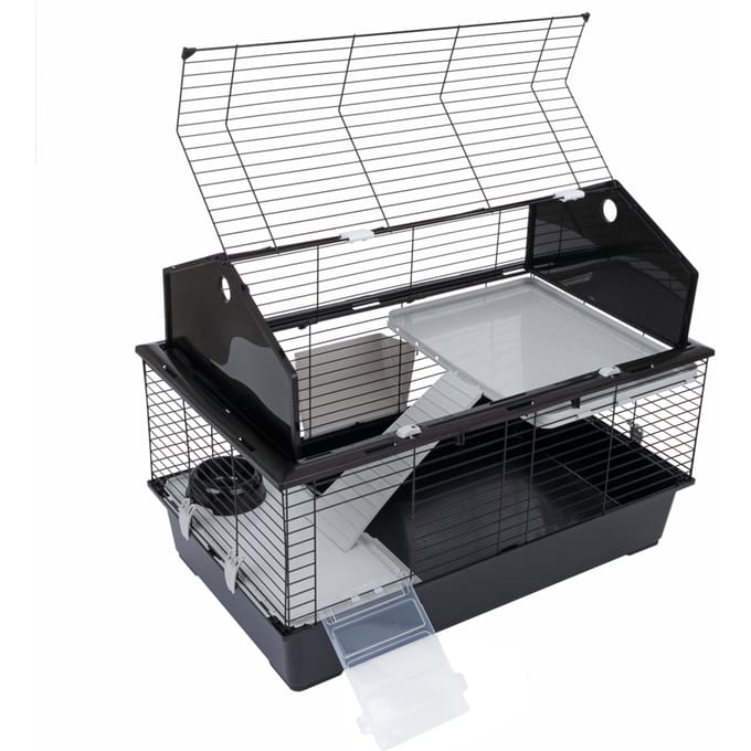 TIAKI knaagdierenhok Maisonette 100 - L 96 x B 57 x H 73 cm