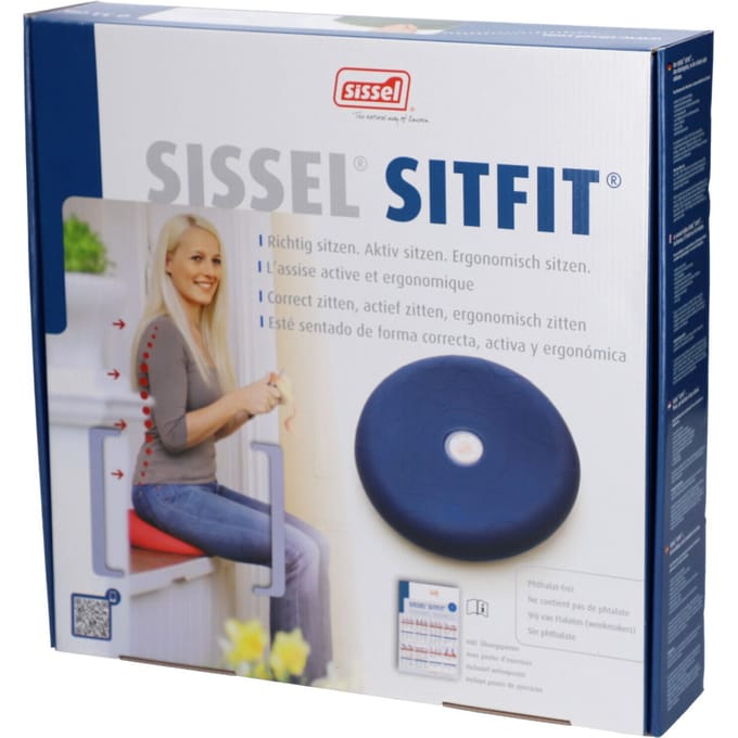 Sissel Sitfit 33 cm - Blauw | Wiebelkussen | Comfortabel | Ergonomisch