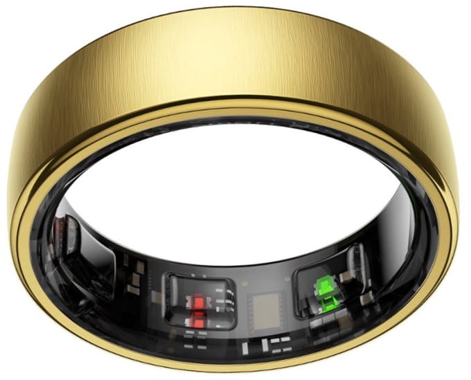 NOLATR NEX Smart Ring - Stappenteller - Slaaptracker - Goud - Maat 8