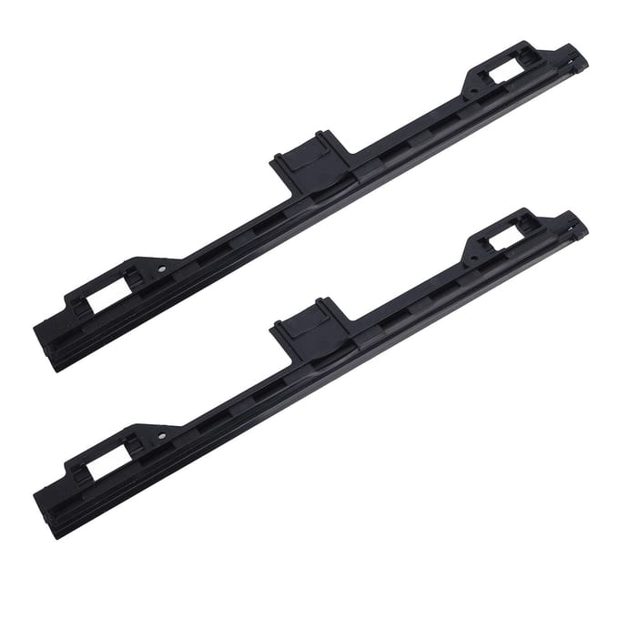 2 stuks Stofzuiger Schrapstrip ABS Vloerschrobber Schraper Vervanging Stofzuigeraccessoire black