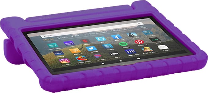 Rixus RXTC06 Tablet Kids Case For Apple iPad Mini 1, 2, 3, 4, 5 7.9 inch Purple