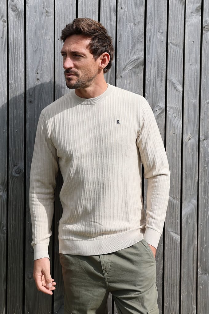 Kultivate Kn Vertical Moonbeam Größe: M | Pullover Outlet | Herren
