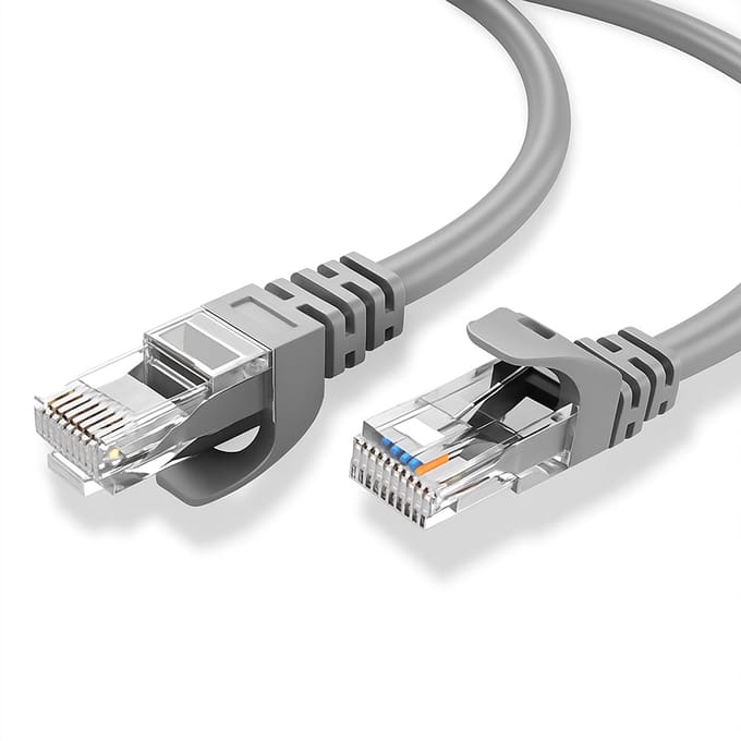 Internetkabel - 1 meter - CAT7 - Ethernet kabel - Netwerkkabel - Grijs - UTP kabel - RJ45 - UTP kabel