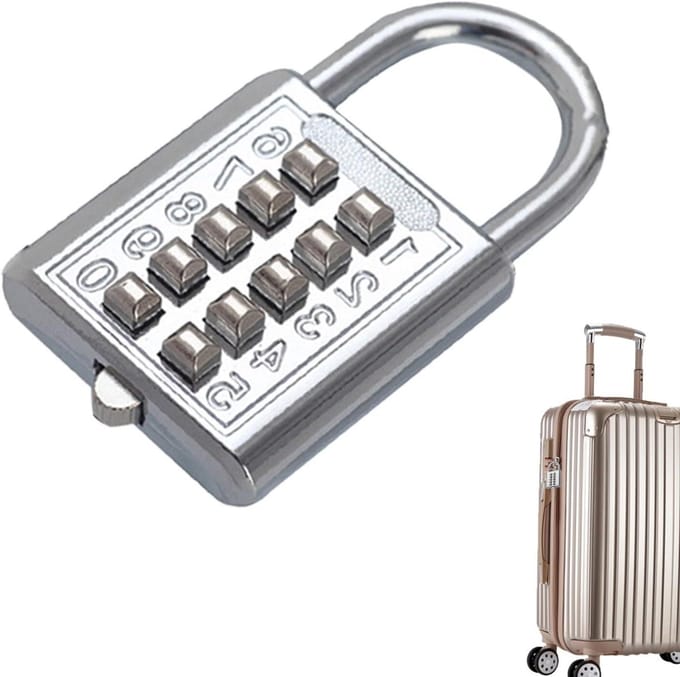 Cijferslot Kluisje - Combinatieslot Code - Waardevolle Spullen - Stalen Behuizing - 4-Cijferige Code - Zilver