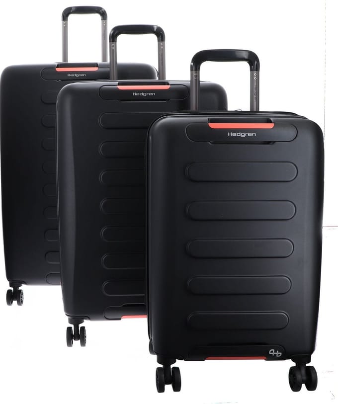Hedgren Trolley Grip Nest Set Black Zwart 74cm