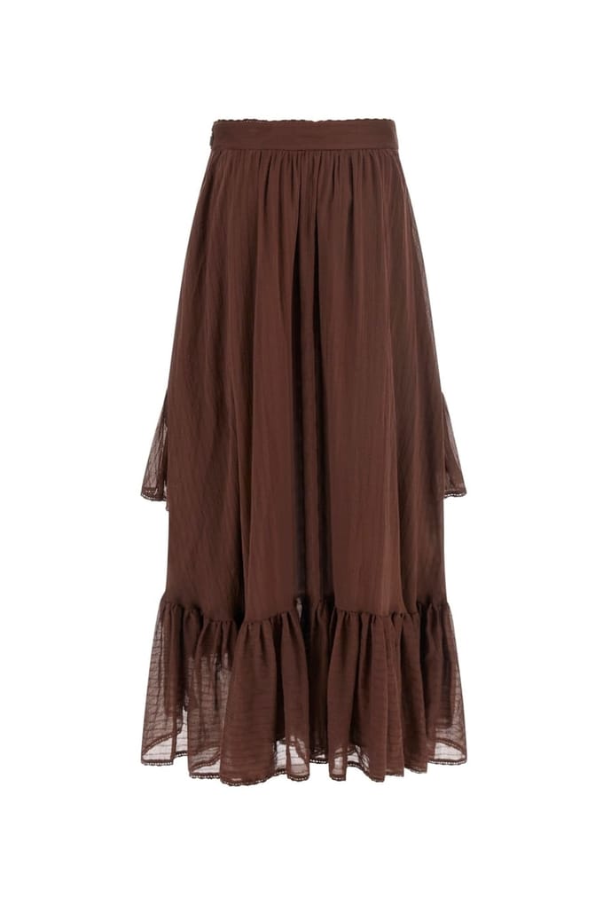 GUESS Marciano By  Elsa Long Skirt Cioccolata Größe: 38 | Maxiröcke Outlet | Damen