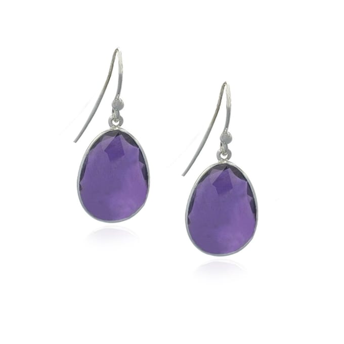 SilverGems Zilveren oorhangers met Labradoriet edelstenen