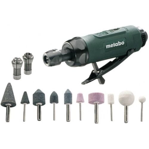 Metabo DG 25 Set - Pneumatische Rechte Slijpmachine - Ergonomisch Ontwerp - Snelheidsregeling