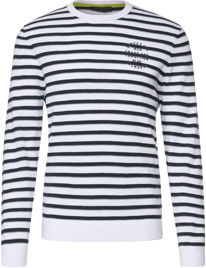 Street one - Pull - Maat L - Mannen - wit -