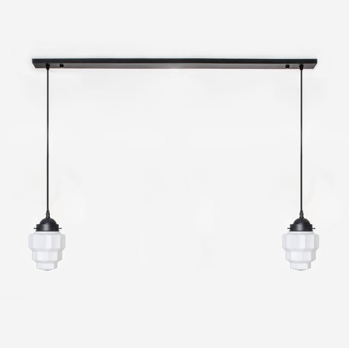 2 x Empire lampen aan plafondbalk Moonlight - Art Deco Trade
