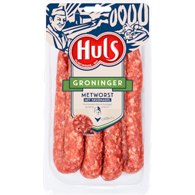 Groninger metworst 4 stuks