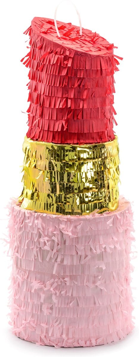 PARTYDECO - Piñata lippenstift 20 x 54 x 20 cm