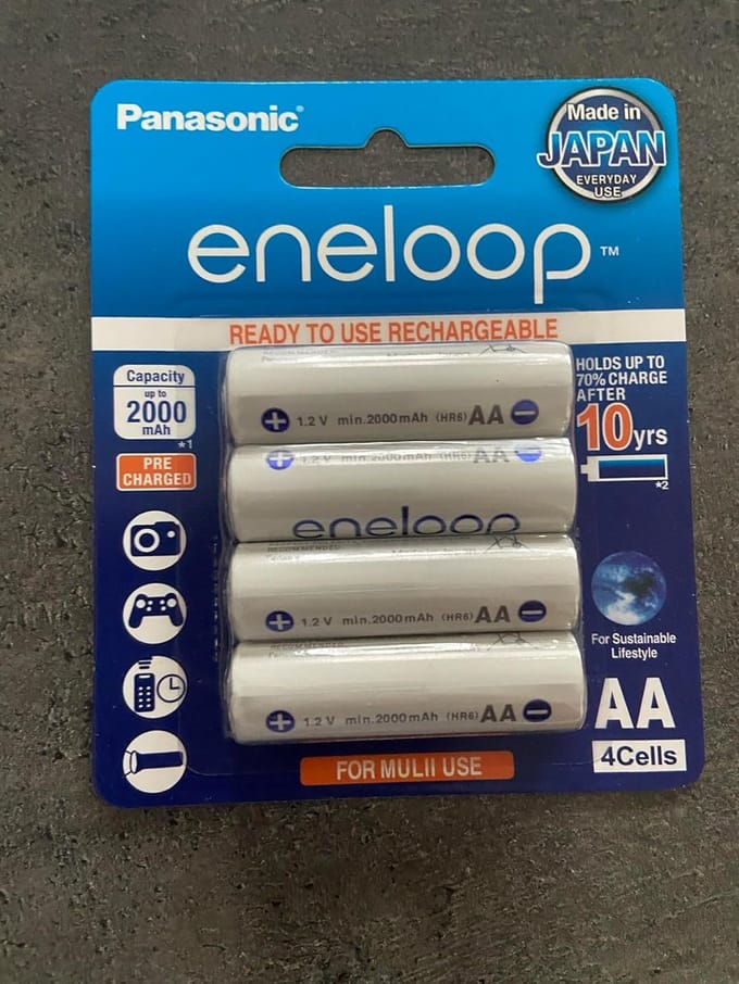 Oplaadbare Batterijen - Mignon AA - Dagelijks Gebruik - Lange Levensduur - 1900 mAh - Wit