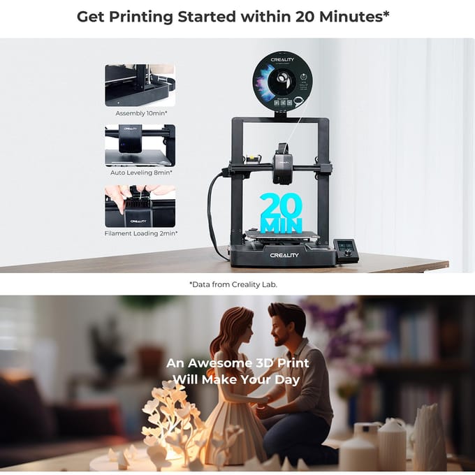 Creality Ender-3 V3 SE 3D-printer met CR Touch Auto Leveling 220 * 220 * 250 mm afdrukformaat en UK Plug zwart