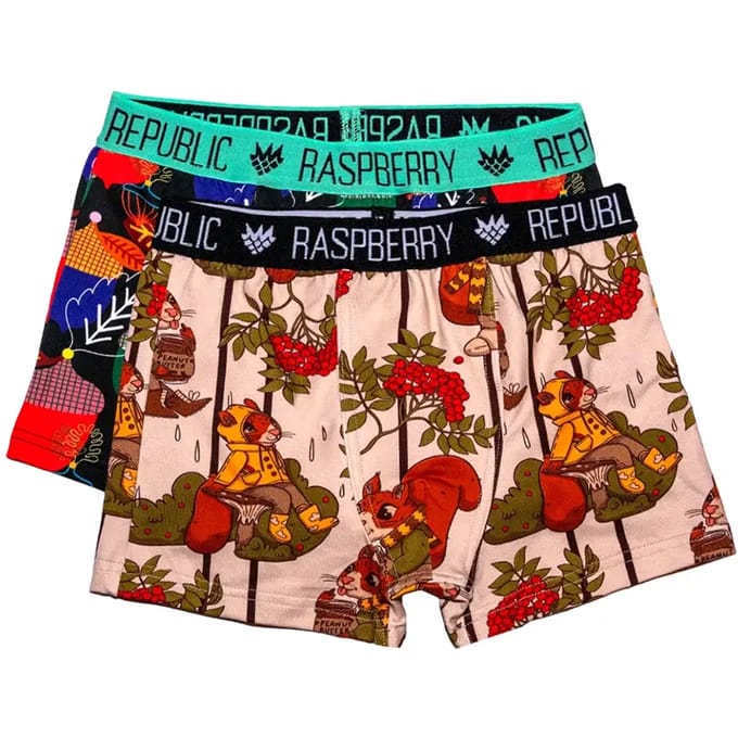 Kinderboxershorts Raspberry Republic (x2)