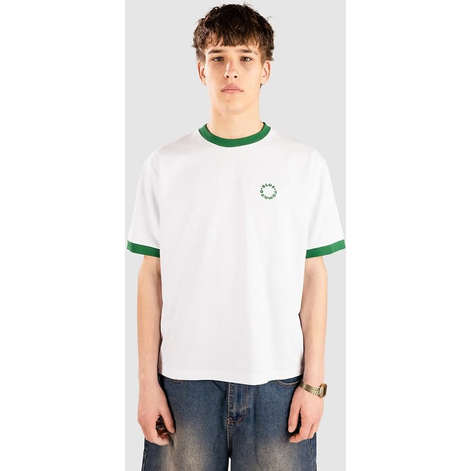 Blue Tomato Boxy Ringer T-Shirt wit