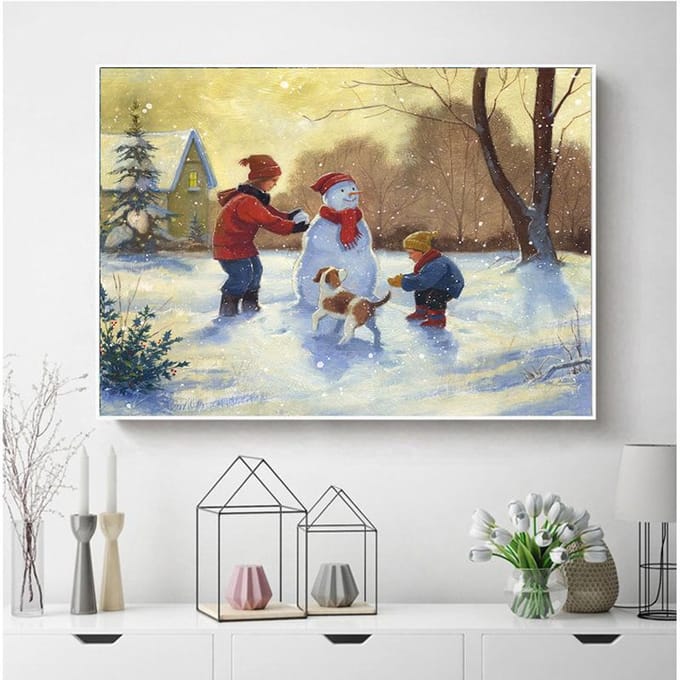 5D Diamond schilderij handgemaakte cadeau mozaïek landschap Home Decor Diamond Art Full Square 20X30CM beige