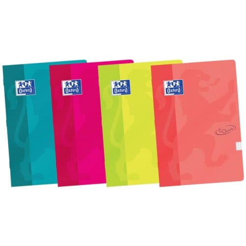 Oxford Touch schrift - A5 - gelijnd - 36 vel - soepele kartonnen kaft - assorti