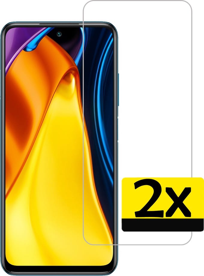 Screenprotector - Geschikt voor Xiaomi Poco M3 Pro - 2 Stuks - Extra Sterk - Beschermglas - Gehard Glas - Tempered Glass - Screen Protector